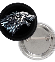 Значок Game of Thrones (Дом Старков)