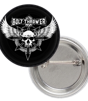Значок Bolt Thrower (skul and wings logo)