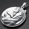 Кулон медальйон з вовком зі скандинавських візерунків (срібло, 925 проба) (sp-224) Кулон медальйон з вовком зі скандинавських візерунків (срібло, 925 проба) (sp-224)