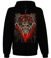 Худі Slayer "World Painted Blood" (skull) на блискавці