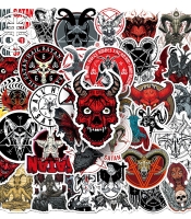 Набір стікерів Hail Satan - 3 (stk-092) 50 шт.