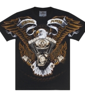 Футболка Strong Power - Eagle with Motor (Rock Eagle, Total t-shirt)