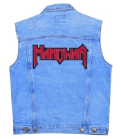 Нашивка термо Manowar (red logo) наспинна (thps-027)