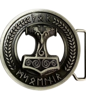 Пряжка Mjollnir (Tor), Комплект поставки товара Пряжка + ремень (натуральная кожа)