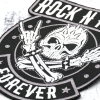 Нашивка Rock’n’Roll Forever (Skull with Sign Of The Horns)