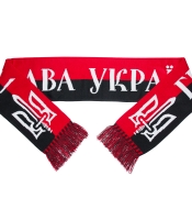 Шарф Слава Україні! Героям Слава! (червоно-чорний)