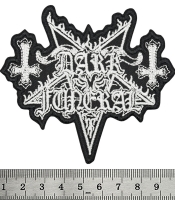 Нашивка термо Dark Funeral (white logo) (stp-080)