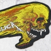 Нашивка ткана METALLICA - FLAMING SKULL CUT OUT (ofp-161)