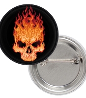 Значок Blazing Skull logo (Marvel)