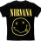 Детская футболка Nirvana (smile) черная