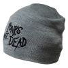 Шапка с вышивкой Punk's Not Dead серая
