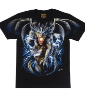 Футболка Горгулья на колонне (светится в темноте)