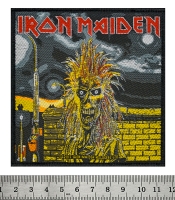 Нашивка ткана Iron Maiden (1980) в блістері (ofpb-028)