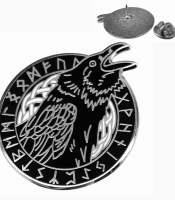 Пін Ворон Одіна в рунічному колі (pncn-027)
