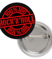 Значок 100% Rock'N'Roll