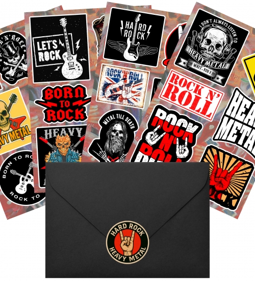 Подарунковий набір стікерпаків Hard Rock and Heavy Metal Style gsp-028