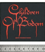 Нашивка ткана CHILDREN OF BODOM - BLOOD LOGO (ofp-431)