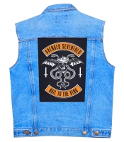 Нашивка наспинна катана AVENGED SEVENFOLD - BIKER (olbp-121)