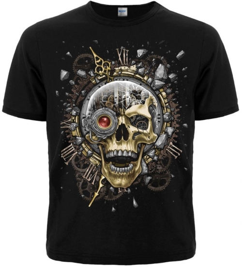 Футболка Mechanical Eternity (череп стимпанк)