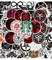 Набір стікерів Hail Satan (stk-069) (50 шт.)