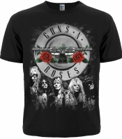 Футболка Guns'n'Roses (лого+фото группы)
