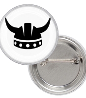 Значок Шлем Викинга (черный)