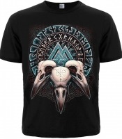 Футболка Валкнут (три черепи воронів)