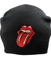 Шапка с вышивкой The Rolling Stones черная