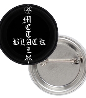 Значок Black metal (Inverted cross)