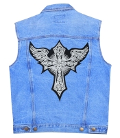 Нашивка термо Хрест з крилами наспинна (thps-067)