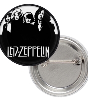 Значок Led Zeppelin (band with white logo)