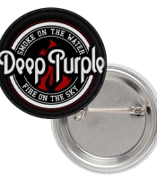 Значок Deep Purple "Smoke on the Water" (white)