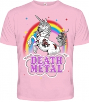 Рожева футболка Death Metal (Unicorn)