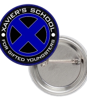 Значок Xavier's School for Gifted Youngsters (X-Men, Marvel), blue