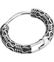 Сережка-кільце з візерунком (ea-175)