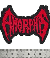 Нашивка термо Amorphis (old red logo) (stp-096)