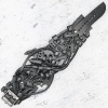 Браслет Стімпанк чорний (bsp-71)