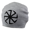 Шапка с вышивкой Коловорот, серая