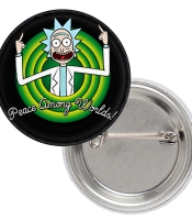 Значок Rick and Morty "Peace among worlds"