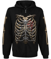 Худі Heavy Metal Skeleton, на блискавці