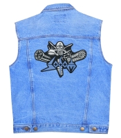 Нашивка термо Sodom (Knarrenheinz and logo) наспинна (thps-002)