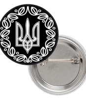 Значок патріотичний Тризуб (візерунок)