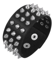 Браслет три ряди маленьких шипів  (bpu-026)