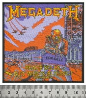 Нашивка ткана MEGADETH - PEACE SELLS (ofp-411)