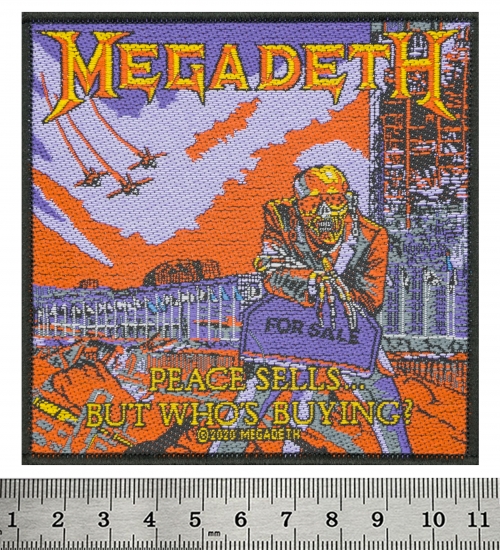 Нашивка ткана MEGADETH - PEACE SELLS (ofp-411)