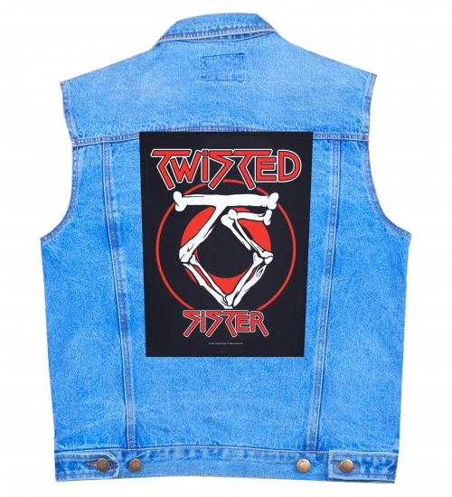 Нашивка наспинна катана TWISTED SISTER - CIRCULAR LOGO (olbp-113)