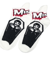 Шкарпетки Misfits coffin (білі) р.36-45 (th)