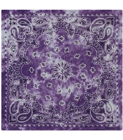 Бандана Tie Dye Огурцы двойные на пурпурном фоне