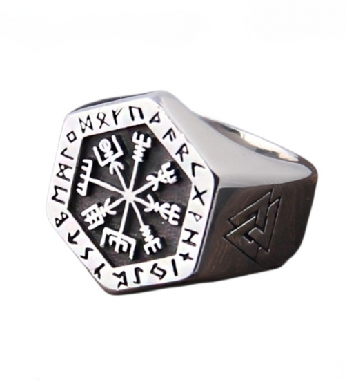 Перстень Вегвізир (Рунічний компас) (aer-039)