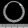 Сережка, кільце плетене (eas-163)